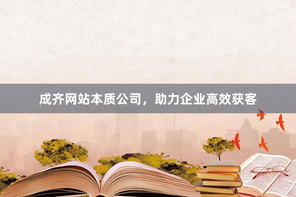 成齐网站本质公司，助力企业高效获客